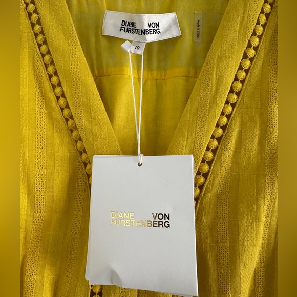 Diane Von Furstenberg Yellow "Gigi" Dress - Picture 2 of 5